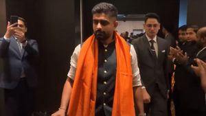 'Babar Azam in Bhagwa in Sanatani Virat Kohli's country': Pakistan captain picture with saffron stole goes viral