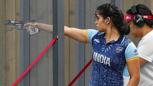 Asian Games 2023: Bhaker-Sangwan-Esha Trio Win 25m Pistol Women Team Gold; 50m Rifle 3P Team Bag Silver & Men's Skeet Team Win Bronze