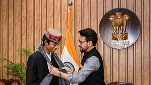 Sports Minister Anurag Thakur felicitates GM Praggnanandhaa chess ace confident of winning Asiad gold