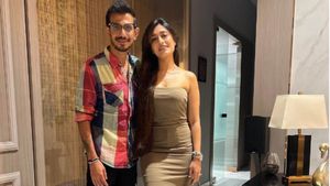 'Classless!' Yuzvendra Chahal brutally trolled after wife Dhanashree spotted dancing in World Cup 2023 anthem