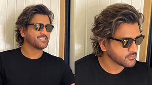 MS Dhoni New Look: Dhoni reappears with long hair as Fans, Bollywood go berserk