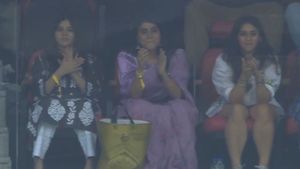 IND vs ENG, World Cup 2023: Rohit Sharma uses DRS to overturn his LBW, wife Ritika Sajdeh reacts in stands