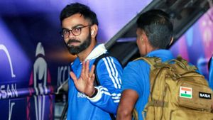 ICC World Cup 2023: Team India reach Mumbai for their match against Sri Lanka on November 2