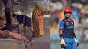 Afghanistan player wins hearts with benevolent act in Ahmedabad - Watch