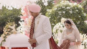 Navdeep Saini marries long-time girlfriend Swati Asthana in a dreamy Punjabi wedding