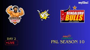 PKL Highlights 2023 Day 2: Gujarat Giants 34-31 Bengaluru Bulls at FT, Giants Triumph With A Twist Over Bulls