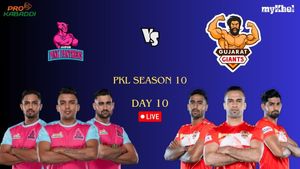 PKL Season 10 Highlights Day 10: Jaipur Pink Panthers Beat Gujarat Giants 35-32, Arjun Deshwal's Super 10 Seals It For Panthers