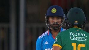 IND vs SA ODI: KL Rahul asks Keshav Maharaj if DJ plays 'Ram Siya Ram' every time he walks in to bat - Watch