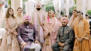 Navjot Singh Sidhu's Son Karan Sidhu Ties The Knot With Inayat Randhawa, Check Pictures