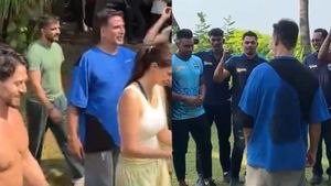 PKL 2023: Bengal Warriors players play Volleyball with Akshay Kumar, Tiger Shroff and Disha Patani - Watch