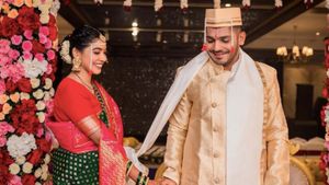 CSK star Tushar Deshpande marries Nabha Gaddamwar: All you need to know about his school crush