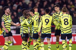 Arsenal cut gap to leaders Liverpool after labouring to win at Nottingham Forest