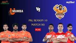 PKL Season 10 Highlights Match 90: Gujarat Giants Beat U Mumba 44-35 With A 9 Points Lead At Full Time