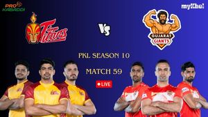 PKL Season 10 Highlights Match 59: Gujarat Giants Beat Telugu Titans 37-30 With A 7 Points Lead