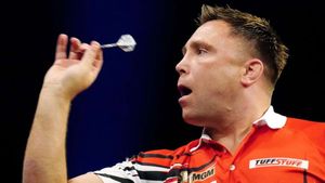 Gerwyn Price blames 'pathetic' conditions after quitting Wigan event mid-match