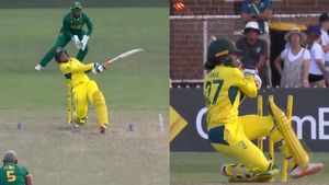 No Ball, Six, Hit Wicket - All in One Delivery! Watch the Bizarre incident in AUS vs SA Women's Match