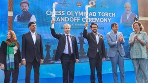 Chess Olympiad: Sports Minister Anurag Thakur hands over Torch to Budapest