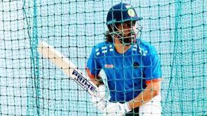 IPL 2024: CSK captain MS Dhoni practices in the nets sporting vintage long hair, fans can't keep calm