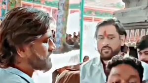 MS Dhoni visits Deori Maa temple in Ranchi for important Reason - Watch