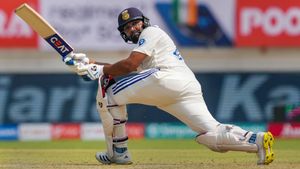 Rohit Sharma hits 11th Test hundred to help India recover from early blows vs England on Day 1 of Rajkot Test