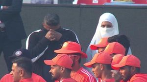 Sarfaraz Khan's father and wife in tears after Mumbai batter gets debut cap alongside Dhruv Jurel in Rajkot Test