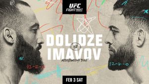 UFC Vegas 85: Dolidze vs. Imavov Fight Card, Date, Start Time in India, Telecast & Live Streaming Info