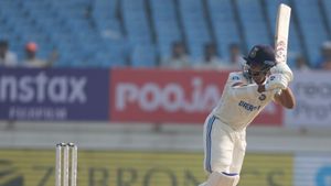 Yashasvi Jaiswal hits third hundred in 7th Test match to give India complete control in Rajkot vs England