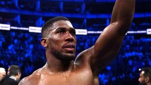 Anthony Joshua stops Francis Ngannou in the second round in Riyadh