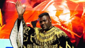 Francis Ngannou hits out at Tyson Fury at Anthony Joshua fight press conference