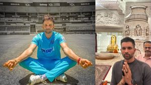 Keshav Maharaj: A devout Hanuman Bhakt seeks Ram Lalla's blessings at Ayodhya Janma Bhoomi with Lucknow Super Giants