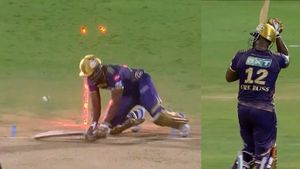 DC vs KKR, IPL 2024: Watch Viral Video - Andre Russell Lauds Ishant Sharma After Getting Yorked