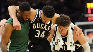 NBA: Antetokounmpo injures calf in Bucks' win over Celtics
