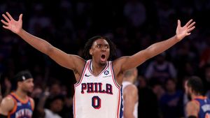 NBA: Maxey, 76ers stun Knicks with late rally for OT win in Game 5