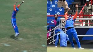 IND vs AUS: Axar Patel's Gravity-Defying Catch Sparks Indian Comeback Against Australia, Watch Video