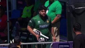 T20 World Cup 2024: 'Mota Hathi' - Provoked Azam Khan Stares at Fan Following Dismissal vs USA