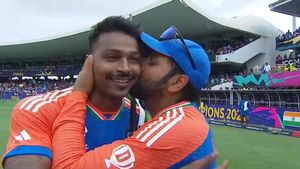 IND vs SA, T20 World Cup Final: Rohit Sharma kisses Hardik Pandya as Emotion runs wild after India's Triumph - Watch