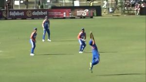 India vs Zimbabwe: Ravi Bishnoi takes Stunning Catch reigniting Yuvraj Singh memories - Watch
