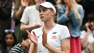 Wimbledon: Rybakina reaches quarter-finals as Kalinskaya retires