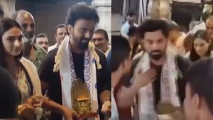 KL Rahul offers prayers at Bappanadu Sri Durga Parameshwari Temple, an India call-up on the way?