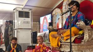 WATCH: Kuldeep Yadav meets Bageshwar Dham Sarkar, takes blessings after winning T20 World Cup 2024
