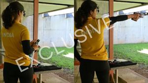 Paris 2024: Indian Shooter Manu Bhaker gears up for Olympics on France-Luxembourg border - Watch
