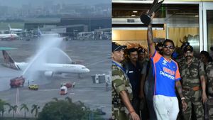 Team India Victory Parade: Mumbai Airport Gives Special Tribute to Rohit Sharma and Co.