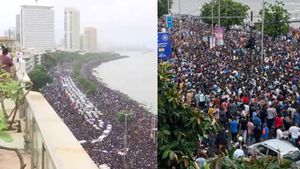 Team India Victory Parade: Mumbai Faces Severe Traffic Before Team India's Arrival as Fans Queue in Huge Numbers