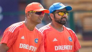 'My wife refers to you as my work wife and I am lucky...' - Rohit Sharma's emotional tribute to Rahul Dravid