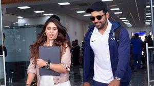 Watch: Rohit Sharma gets into his Lamborghini after landing in India, reminded of 'seven bags' by wife Ritika