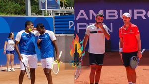 Paris Olympics Indian Tennis Rivals Watch: Who are Rohan Bopanna, Sriram Balaji opponents - Reboul Fabien and Roger Vasselin Edouard