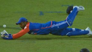 WATCH: Suryakumar Yadav comforts devastated Sanju Samson as he drops regulation catch after getting out for duck