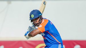 IND vs ZIM: 'Monstrous' Sanju Samson Smashes 110-Meter Six in Last T20I, Fans Heap Praises on Twitter