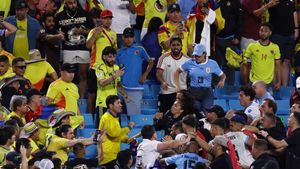 Uruguay players clash with fans after Copa America defeat to Colombia