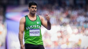 Pakistan's Arshad Nadeem joins Neeraj Chopra in javelin final with season best throw at Paris Olympics 2024